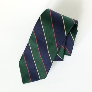 Brooks Brothers Argyll & Sutherland Rep Tie in Navy/Green Silk Made in Italy NWT